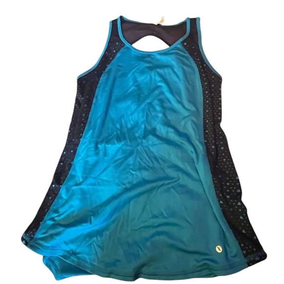 Xersion leggings and tank top set super cute EUC blue set - Picture 2 of 5